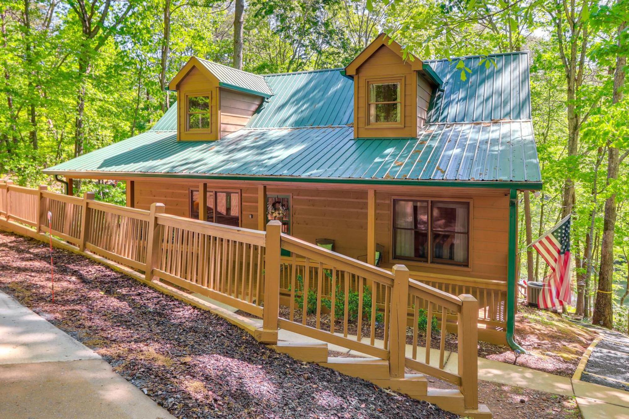 Lakeside Cabin Game Room, Dock, Orchard, Wineries Ellijay Exterior foto