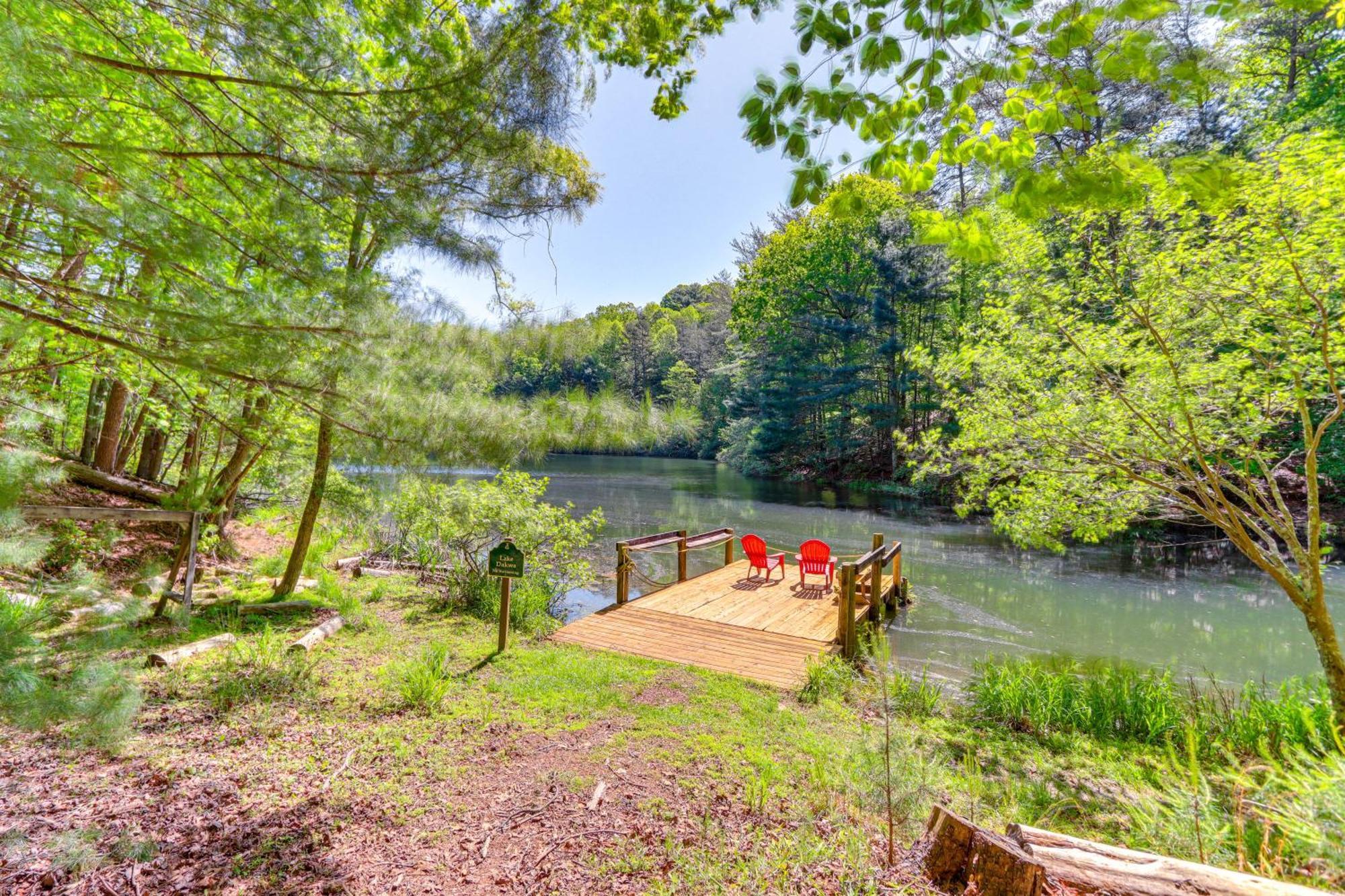 Lakeside Cabin Game Room, Dock, Orchard, Wineries Ellijay Exterior foto
